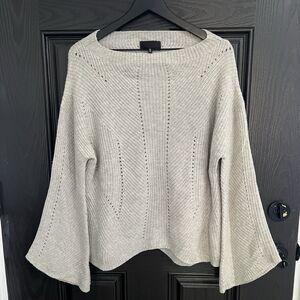 Nili Lotan Leyton Cashmere Sweater Size M Gray